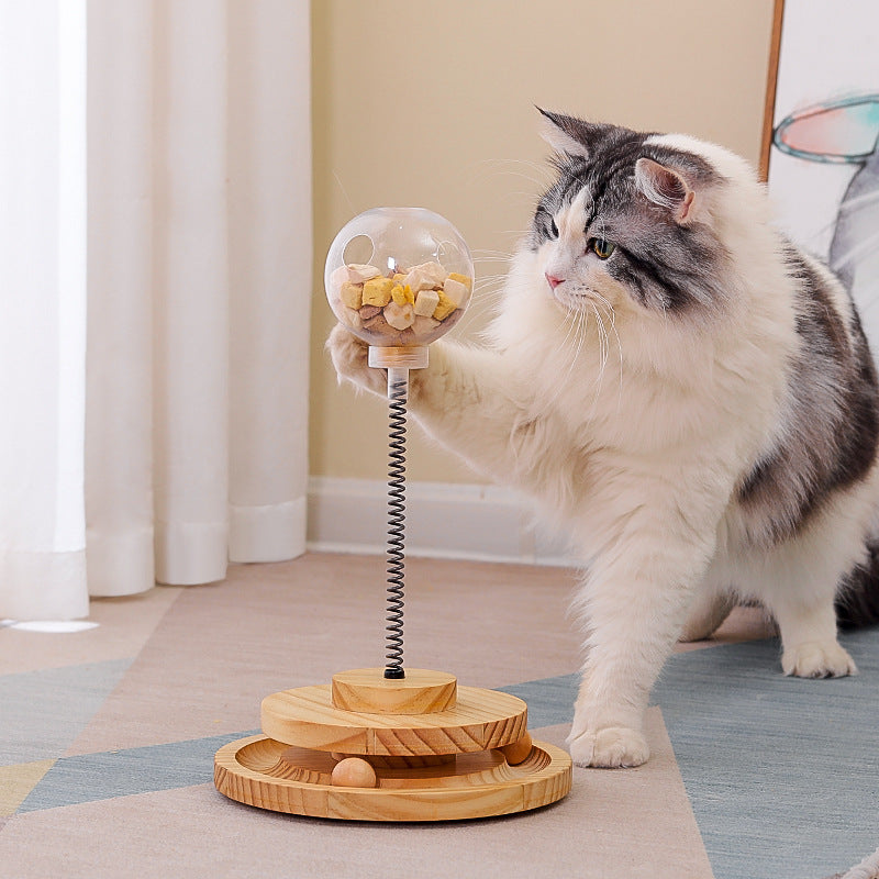Interactive Cat Treat Dispenser – Fun, Engaging & Slow Feeder Toy!