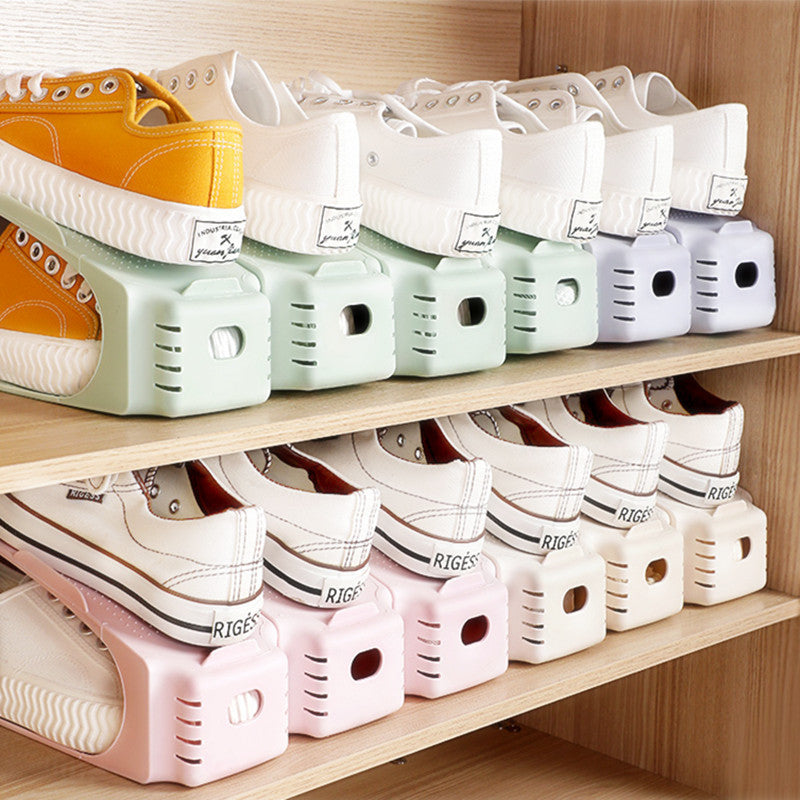 Stackable Shoe Rack – Adjustable, Space-Saving Shoe Organizer!