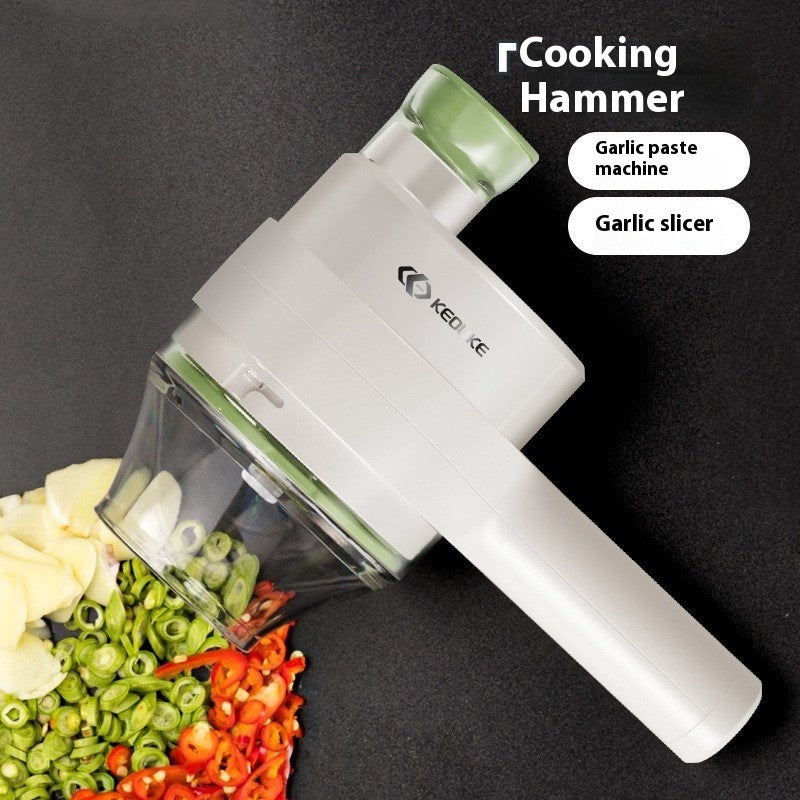 Gatling Electric Garlic Chopper – Wireless & Effortless Food Prep!
