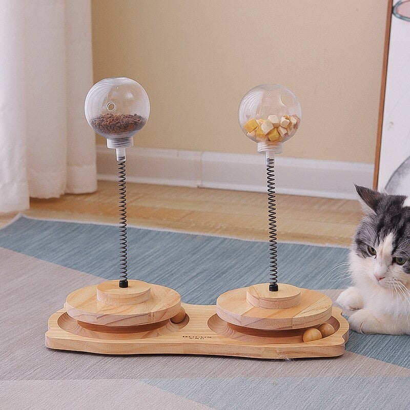 Interactive Cat Treat Dispenser – Fun, Engaging & Slow Feeder Toy!